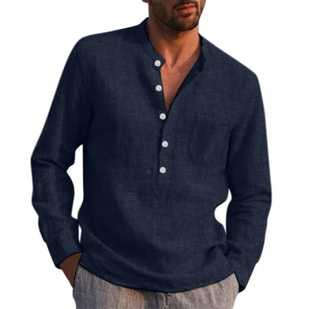 

ZIZOCWA Tan Sweatshirt Zipper Shirts Men Men Solid Color Top Shirt Round Neck Fashion Top Shirt Loose Long Sleeve Button Long Sleeve Blouse Top Under Scrub Shirts Men