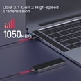 thumbnail image 2 of External SSD Up to 1050MB/s 1TB TOPESEL USB-C 3.2 Mini Portable SSD Solid State Drive, 2 of 5