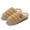 Khaki, variant on CHICVOMEY Women's Slippers Fuzzy Slip-on Slippers for Women Soft Comfy Memory Foam Indoor House Shoes Bedroom Slippers
