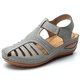 thumbnail image 1 of Sandalias de mujer Nuevos zapatos de verano Mujer Tallas grandes 44 Sandalias de tacón para cuñas Chaussure Femme Casual Gladiador Plataforma Zapatos Talon Tan Jianjun unisex, 1 of 2