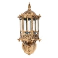 thumbnail image 6 of 15.5*33.5cm Wall Mounted Copper Color Antique Outdoor Lantern Wall Sconce Light for Front Doors Sheds Hallways Terraces, 6 of 15