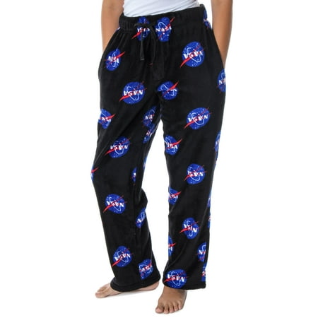 

NASA Women s Meatball Logo Allover Print Ultra-Soft Fleece Pajama Pants (2XL)