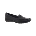 thumbnail image 1 of Easy Spirit Womens Abide 8 Leather Slip On Loafers Black 12 Wide (C,D,W), 1 of 4