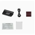 thumbnail image 2 of Lunxisen 1 Pcs HUD Head-Up Display GPS Speedometer MPH Indicator for Car Driving, 2 of 8