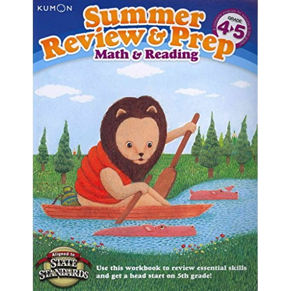 Pre-Owned Kumon Summer Review & Prep, Grade 4-5: Math & Reading (Paperback) 4774300047 9784774300047