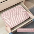 thumbnail image 5 of DOKEHOM 80L Freestanding Laundry Hamper with Handle, Collapsible Large Cotton Storage Basket for Clothes (Pink), 5 of 8