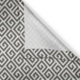 thumbnail image 6 of Ambesonne Modern Valance & Curtain, Geometric Maze, 55"x30", White and Army Green, 6 of 6