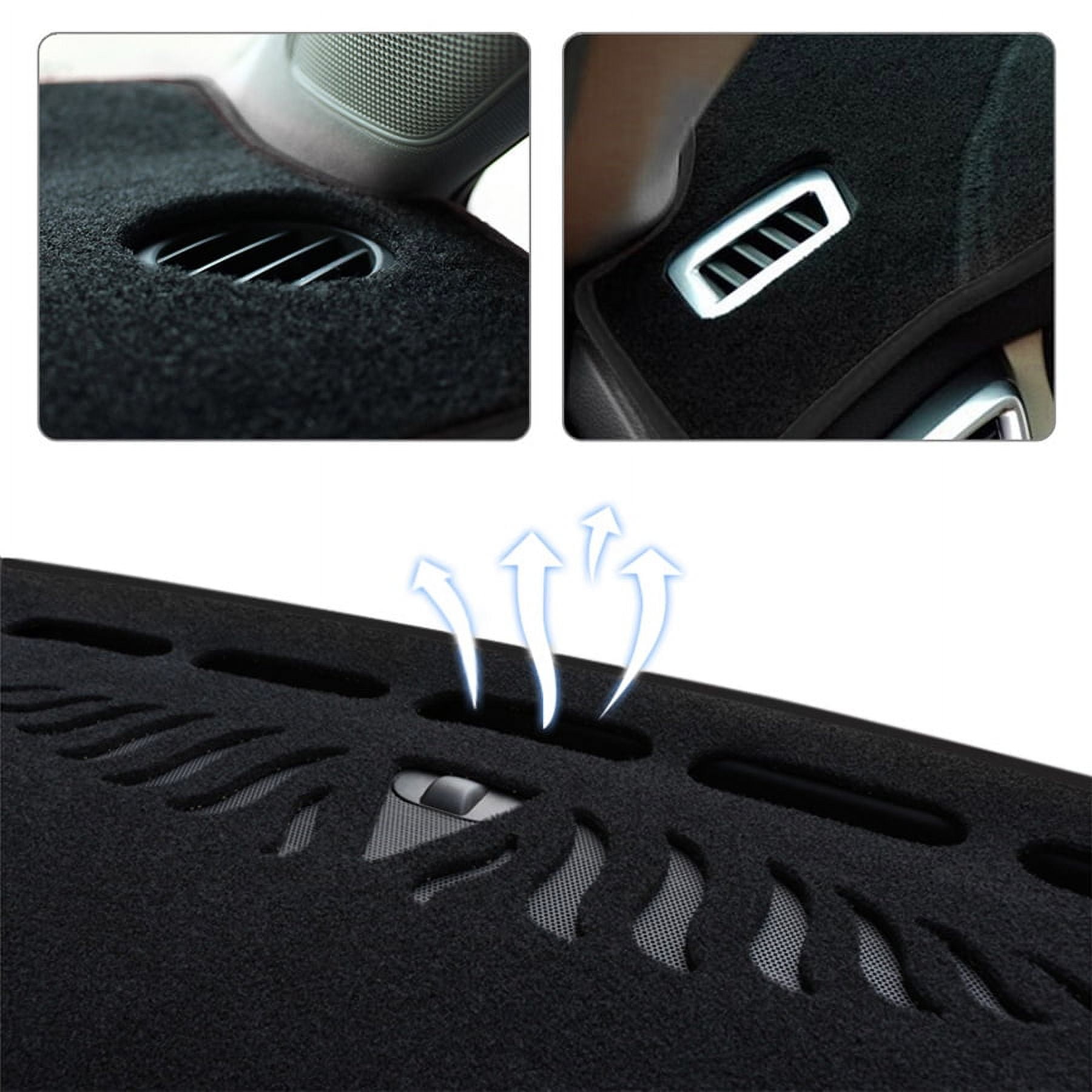 Fuluru Black Dash Mat Dashboard Cover Trim Sun Shade For Infiniti G25 G35 G37 2008-2015