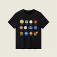 thumbnail image 2 of Toddler Boy Summer Clothes Toddler Boys Solar System Planet Print Short Sleeve T-Shirt,4T 5T 6T 7T 8T Crewneck Casual Summer Space Graphic Tee Tops Gibobby,Black,Size 4-10T, 2 of 5