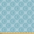 thumbnail image 1 of Mandala Sofa Upholstery Fabric by the Yard, Oriental Cosmos Symbols Yoga Circles Lacy Bohemian Motif, Decorative Fabric for DIY and Home Accents, Dark Seafoam Pale Blue by Ambesonne, 1 of 5
