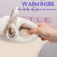 thumbnail image 5 of Sogetch Toddler Boys Girls Cute Bunny Slippers Kids Warm Fuzzy Bedroom House Shoes, 5 of 9