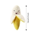 thumbnail image 2 of Forestwhale Interactive Squeaky Dog Toy 5.5in Banana Shaped Plush Chew Toy for Puppies Teething Relief & Playtime Fun, 2 of 5
