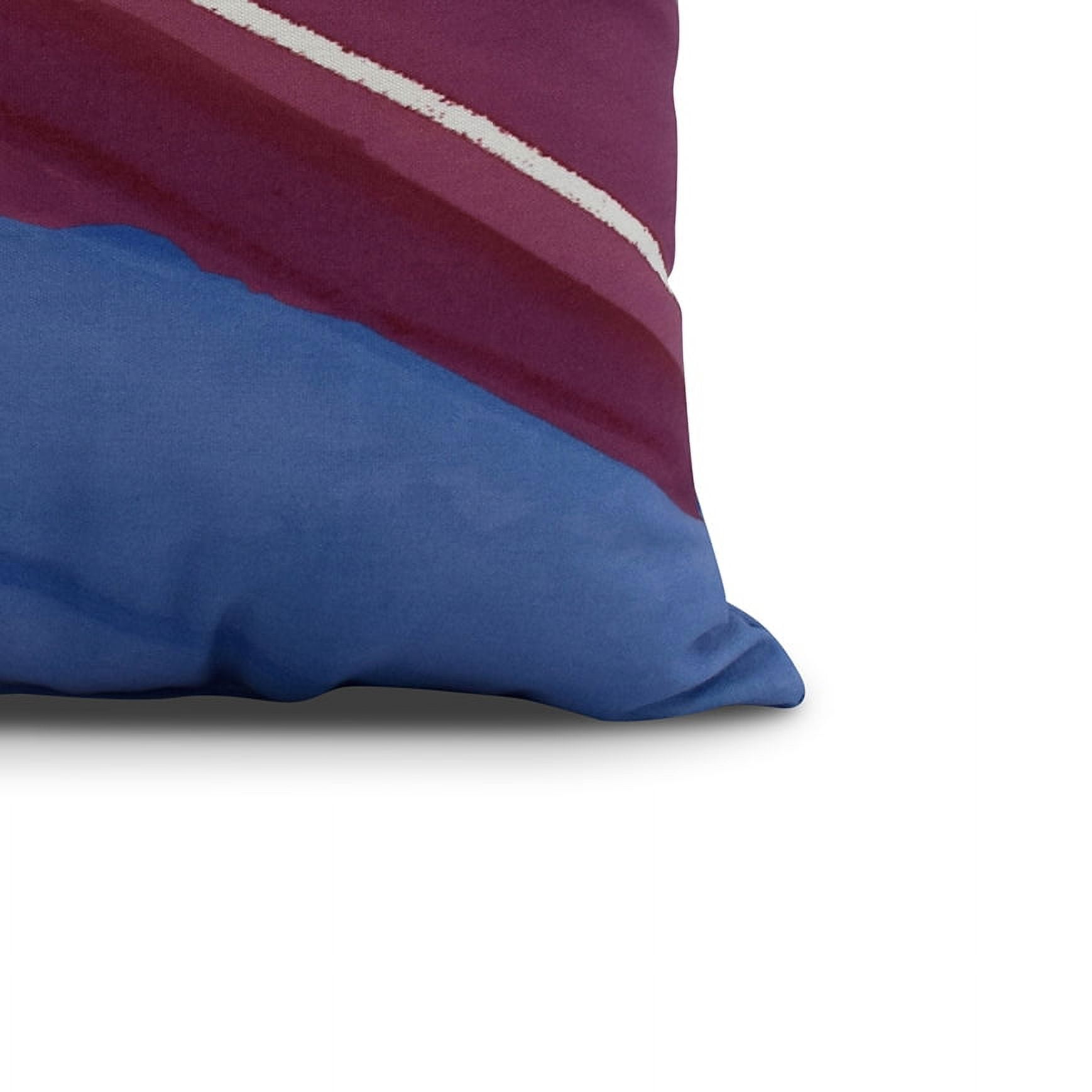 Simply Daisy, 26 x 26 inch, Boat Bow Wood , Geometric Print Pillow, Royal Blue