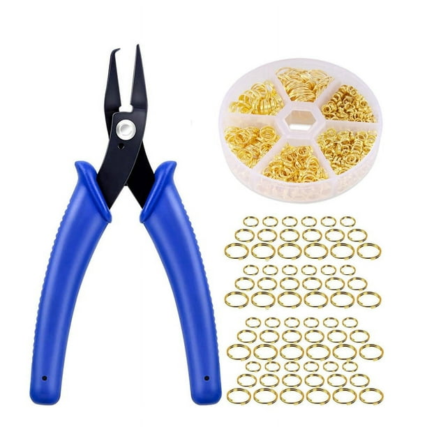 ckepdyeh 690Pcs DIY Split Ring Pliers Double Closed Jump Rings Craft Jump-  Opener for Jewelry Necklaces and Bracelets 