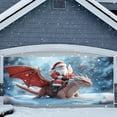 thumbnail image 1 of Santa Riding Classic Lighting Holiday Party Banner Outdoor Christmas Background Cloth for Merry Festive Event Decoration, 1 of 6