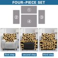 thumbnail image 6 of Psesaysky Yellow Cheetah Print Recliner Chair Covers Lazy Boy Recliner Covers with Pockets Stretch Couch Cover Slipcovers 4-Piece Furniture Protector for Dogs Cats, 6 of 7