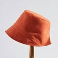 thumbnail image 5 of CoCopeanut Solid Color Women Bucket Hat Summer Foldable Sunscreen Panama Fisherman Hat Female Outdoor Sun Prevent Hat Present, 5 of 6