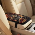 thumbnail image 4 of Xixirimido Car Seat Covers Front Seats Leather Universal Fit for Cars, Vans, Trucks, SUV, Set of 5 Car Seat Protector with Seatbelt Covers & Center Console Cover, Wolf Fire American Flag, 4 of 8