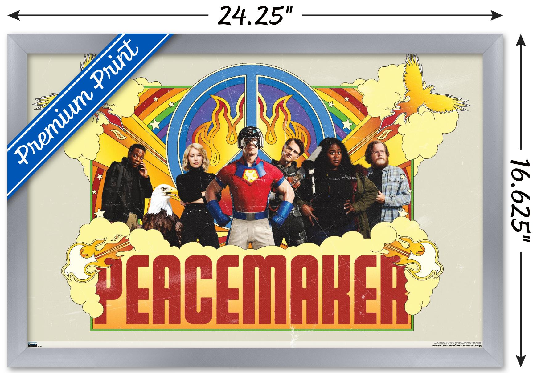 DC Comics TV Peacemaker - Group Wall Poster, 14.725" x 22.375" Framed