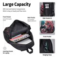 thumbnail image 4 of Easygdp Ocean Seahorse Mochila para Niños y Niñas con Set de Caja de Almuerzo y Estuche para Lápices 3 en 1, Mochila Escolar Estampada para Adolescentes, 4 of 7