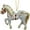 White, variant on 4pcs 2025 Horse Christmas Ornament - Metal Horse Decor With Sparkling Rhinestones, Festive Christmas Tree Hanging Ornament, Perfect Horse Gifts For Women, Girls And Horse Lovers, White