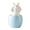 B, variant on A Ceramic Blue Easter Bunny Figurine Nestled In Egg For Tabletop Display During Spring Holiday Celebrations