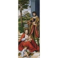 thumbnail image 2 of Lucas Cranach the Elder 11x24 Gold Ornate Framed and Double Matted Museum Art Print Titled - Mary Cleophas and Alphaeus (With the Features of Frederick the Wise) with Two of Their Sons (1509, 2 of 4