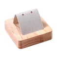 thumbnail image 1 of Soporte para pendientes con base de madera y orificio. Organizador de pendientes para orejas. Sostenga 1 par, 1 of 8