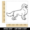 thumbnail image 2 of Friendly Golden Retriever Pet Dog Square Rubber Stamp Stamping Scrapbooking Crafting - Large 2.75in, 2 of 7