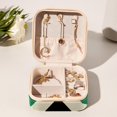 thumbnail image 6 of Palestine Travel Portable Square Jewelry Organizer with Ring, Earring, Necklace, and Bracelet Storage - Suitable for Girls and Women, 6 of 6
