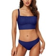 thumbnail image 1 of Charmo Push Up Bikini Swimsuits for Women Cropped Bikini Top Two Pieces Bathing Suits, 1 of 8