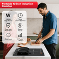 thumbnail image 3 of GRACEALL 2 Burner Induction Cooktop, 12 inch Glass Top Electric Stvoe for Cooking, Built-in & Countertop Kitchen Hotplate, 120V Plug in Stoves with Safty Lock and Timer, 3 of 10