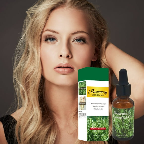 Fiudx Aceite Capilar, Esencia Nutritiva Natural de Romero, Fórmula Anticaspa Calmante para El Cuero Cabelludo, Tratamiento Hidratante Reparador de Daños, Cuidado Capilar Diario, para Todo Tipo de Cab