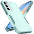 thumbnail image 1 of KOMI for Samsung Galaxy A35 5G Case: Dual Layer Protective Heavy Duty Cell Phone Cover Shockproof Rugged with Screen Protector - Military Protection Bumper Tough - Samsung Galaxy A35 5G 2024, Green, 1 of 5