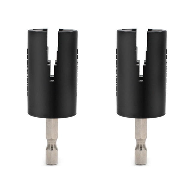 2Pcs Electric Guitar Bass Knob Winder Drill Bit String Winder Headstock Electric Hand Drill String Winder Electric