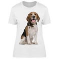 thumbnail image 1 of Cute Sitting Beagle Dog. T-Shirt Women -Image by Shutterstock, Female Medium, 1 of 2