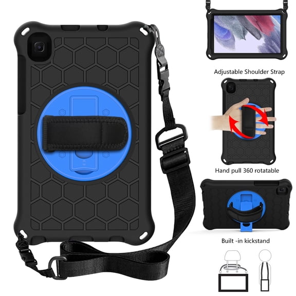 For Samsung Galaxy Tab A7 Lite 8.7 2021 T220 / T225 360 Degree Rotation Honeycomb Shockproof PC &