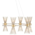 thumbnail image 6 of Gold Leaf Silver Leaf Novatude Chandelier, 6 of 6