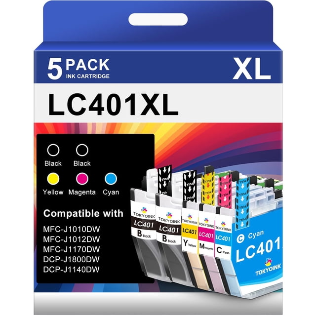 Cartuchos de tinta TOKYOINK LC401XL compatibles con Brother LC401