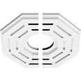 thumbnail image 2 of 10"OD x 3"ID x 4"C x 1"P Westin Architectural Grade PVC Contemporary Ceiling Medallion, Two Piece, 2 of 11