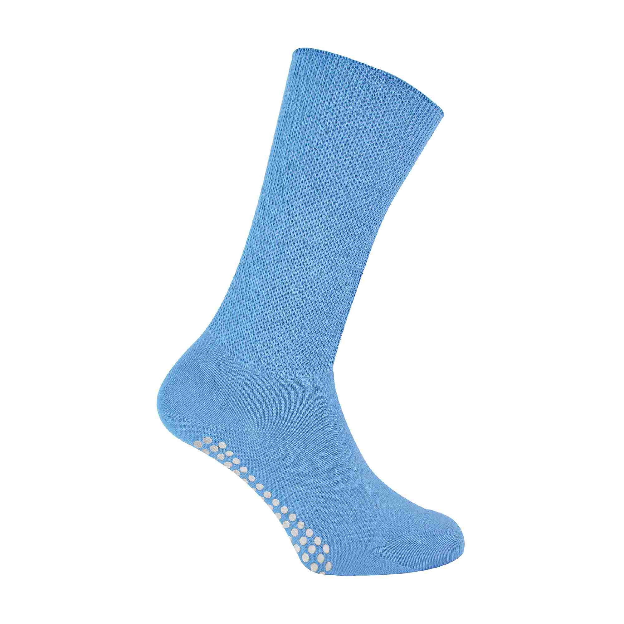 Dr.Socks Extra Wide Oedema Slipper Socks - Unisex Bamboo Non-Slip Mid Calf Crew Socks
