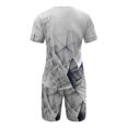 thumbnail image 2 of Vedolay Mens' Short Sets 2023 New Men Spring Summer 2 Piece Suit Beach Short Sleeve Printed Tops Blouse Short Set,Khaki XL, 2 of 4