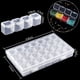 thumbnail image 3 of cajas de almacenamiento transparente con 28 mini compartimentos, pintura de diamantes 5D y herramientas de punto de vista para bricolaje y manualidades., 3 of 8