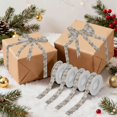 thumbnail image 7 of 5 Rolls Christmas Ribbon 1.5 inch Wide Decorative Ribbon for Gift Wrapping and Holiday Decorations Brown Paint Splatters Pattern, 7 of 7