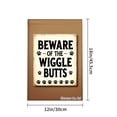 thumbnail image 4 of Jbralid Beware Of The Wiggle Butts Linen Garden Flag For Spring Summer Home Outdoor Garden Yard Door Decor 12x18 inch, 4 of 5