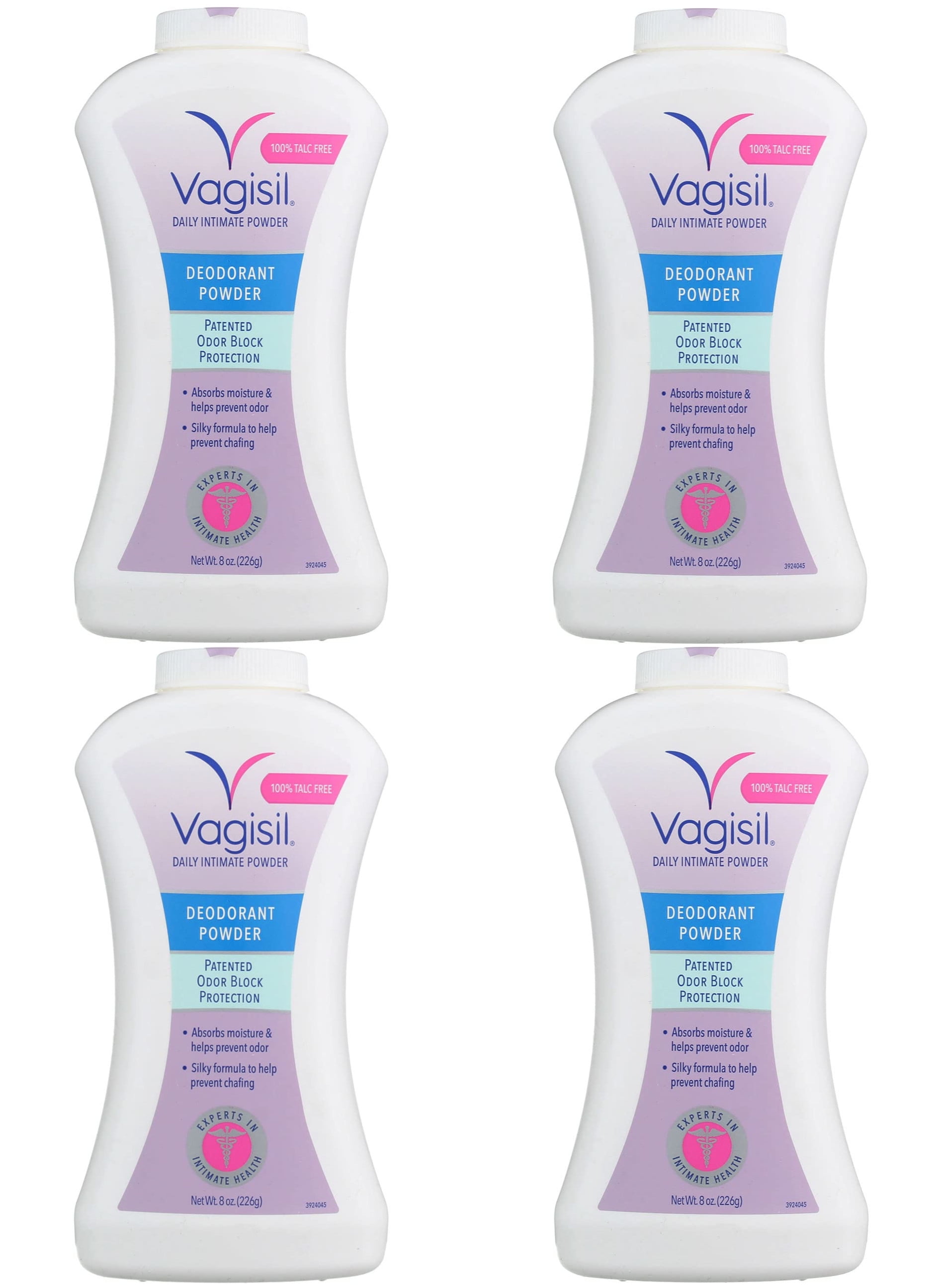Vagisil Deodorant Powder 8 oz Pack of 4