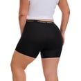 thumbnail image 3 of INNERSY Women's Plus Size Boxer Underwear Rayon from Bamboo 3 Pack(XL,Black), 3 of 7