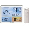 Pre-Owned AcuRite 02081M Weather Station with Jumbo Display and Atomic Clock - White (Fair)