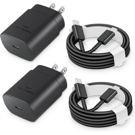 Yanonmyfd 25W USB C Charger with Type C Cable for Galaxy, Pixel, Huawei
