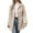 Beige Jacket for Women, variant on Women's Single Breasted Pea Coat Winter Notched Lapel Mid Long Wool Blend Trench Coat Beige XL
